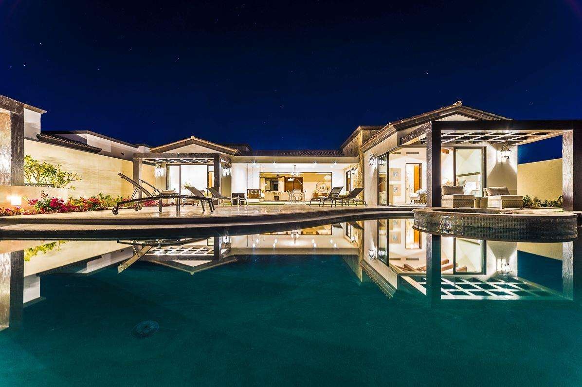 Maravilla Fundadores Villa Piedra - Fundadores, Puerto Los Cabos, blends modern and traditional design with unobstructed ocean for sale