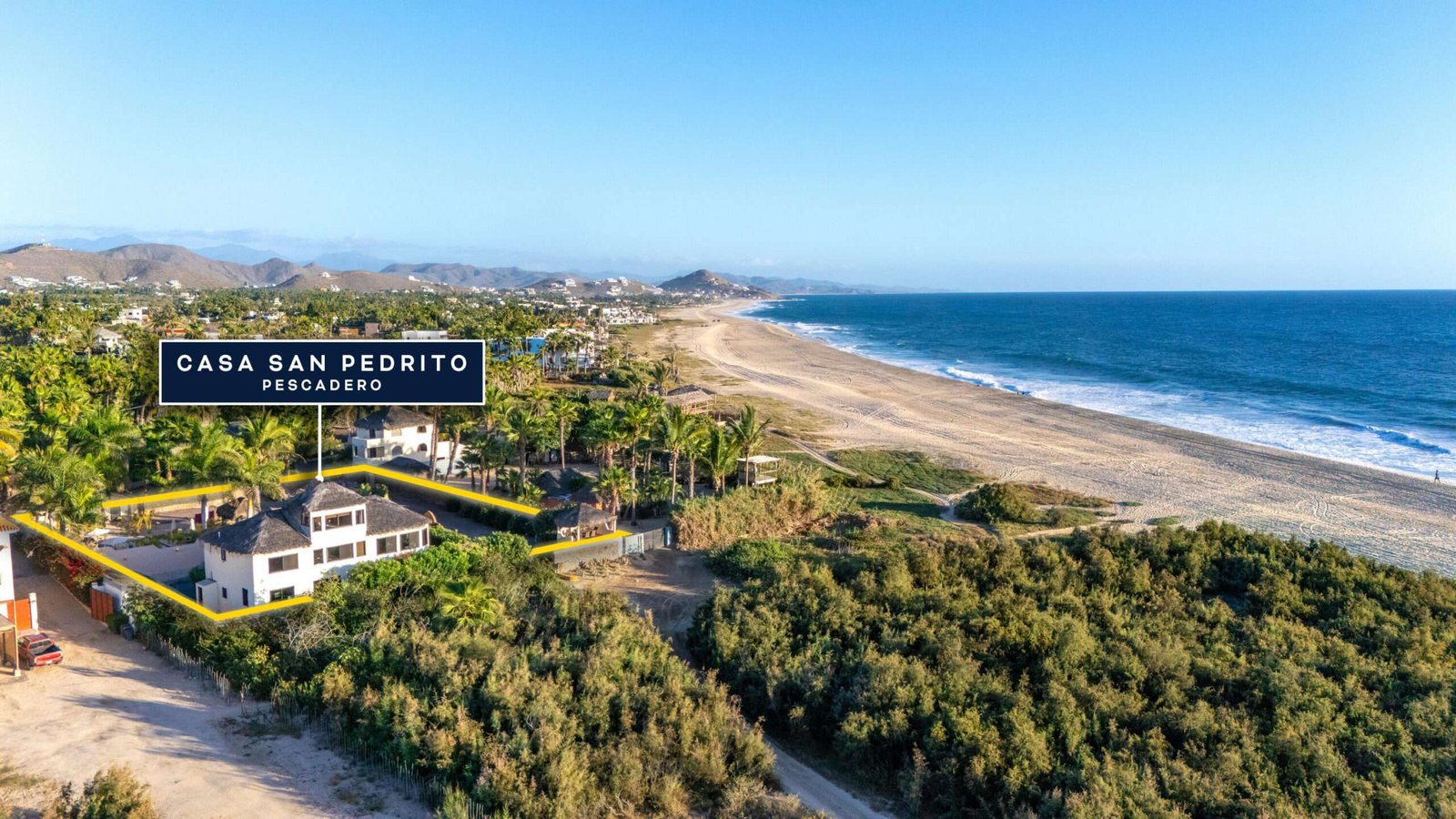 Maravilla Pescadero A very rare double-lot opportunity with direct access to one of the best surf breaks on Baja's Pacific side, offering strong rental income and significant future upside.Casa San Pedrito sits on two 1,000 m² lots in one of the most sought-after locations in El Pescadero. Directly across from the beach, the property captures the essence of Baja living with consistent surf, open – Casa San Pedrito double lot, Pacific, Pacific, BS