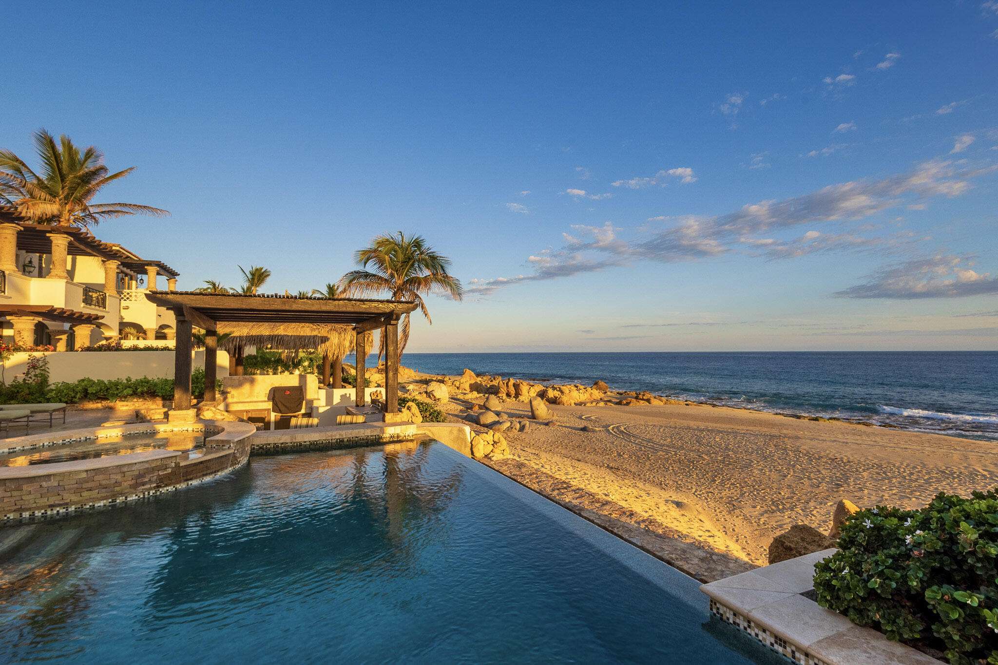 Maravilla El Encanto Casa Cielo — Beachfront Hacienda Luxury in El Encanto de La LagunaCasa Cielo presents a rare opportunity to experience true beachfront living in the prestigious community of El Encanto de La Laguna. This 4-bedroom, 4-bathroom private villa blends timeless Hacienda architecture with refined, modern luxury finishes, all set on a pristine stretch of sand with panoramic ocean for sale