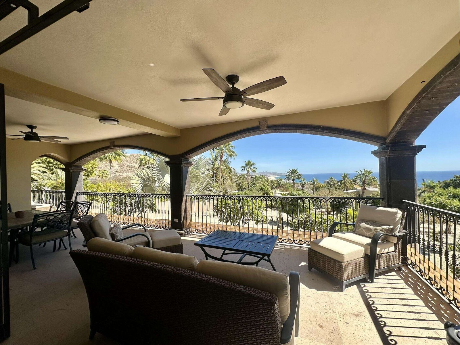 Maravilla Park Hyatt Villa Mariposa is a stunning three-bedroom oceanfront retreat designed for those seeking privacy, tranquility, and timeless Baja elegance. Showcasing classic Hacienda-style architecture, the villa features rich wood furnishings, warm finishes, and tasteful pops of color that create an inviting and sophisticated atmosphere throughout.Wake up to the soothing sound of the waves and spend your days enjoying the private pool and hot tub overlooking the Sea of Cortez. The expansive terrace provides the perfect setting for al fresco dining, sunset cocktails, or simply relaxing while watching whales pass by during the season.The gourmet kitchen is equipped with high-end appliances and complemented by a charming breakfast nook. See more... The open-concept living and dining areas seamlessly connect to the spacious terrace, maximizing indoor-outdoor living and capturing breathtaking ocean for sale
