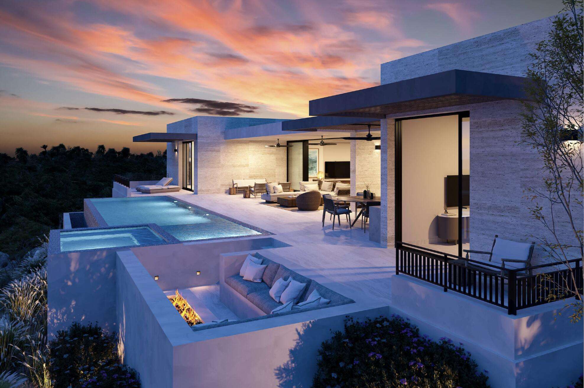 Maravilla Section 19- Lavista-Laloma This elegant 4-bedroom residence, featuring maid's quarters and a spacious TV room, is a rare opportunity to own a beautifully designed, single-level home in the prestigious Querencia community, La Loma subdivision. Perfectly suited for families and elders seeking comfort and convenience, the home offers a seamless living experience with easy access around the community. Enjoy breathtaking canyon, mountain, and golf course vistas from the comfort of your new home. Located close to the main gate and exclusive beach club, this property provides easy access to resort-style amenities. Designed by renowned architect Jorge Gonzalez, who has crafted 7 exquisite homes in Querencia, this residence embodies sophistication, quality, and thoughtful architecture. There is a furniture package available, featuring Italian-line furniture, with pricing upon request. An upgrade to appliances with Sub-Zero and Wolf options is available for for sale